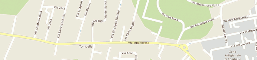 Mappa della impresa bottaro valentino a VIGONOVO