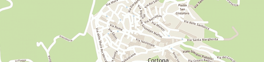 Mappa della impresa la locanda nel loggiato a CORTONA