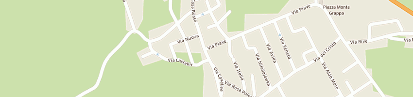 Mappa della impresa osteria alle colonnette a PEDEROBBA