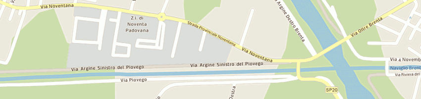 Mappa della impresa calzaturificio zulian e c (snc) a NOVENTA PADOVANA