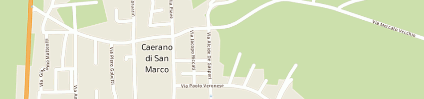 Mappa della impresa diel di perin tirzia e c sas a CAERANO DI SAN MARCO