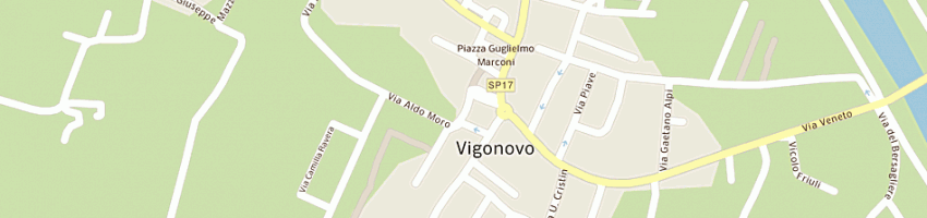 Mappa della impresa eda di b pavanello e c (snc) a VIGONOVO
