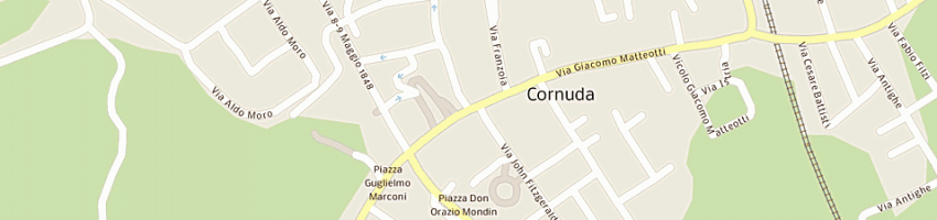 Mappa della impresa crudelia di cendron e e scarpa (snc) a CORNUDA