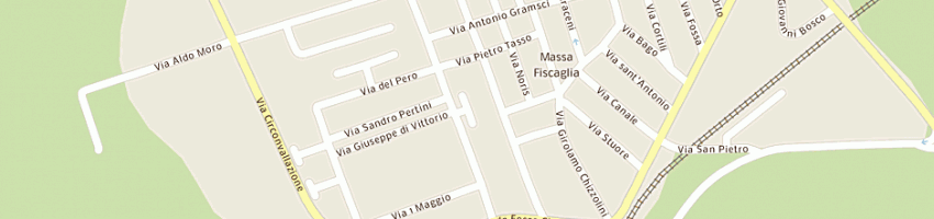 Mappa della impresa miozzi marco a MASSA FISCAGLIA