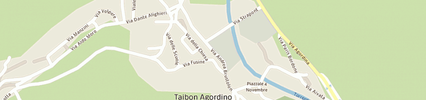 Mappa della impresa locanda al cacciatore di benvegnu' a TAIBON AGORDINO