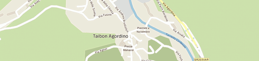 Mappa della impresa gr color di soccol roberto e c sdf a TAIBON AGORDINO