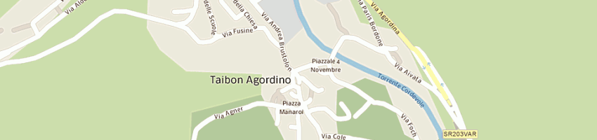 Mappa della impresa bar savio a TAIBON AGORDINO