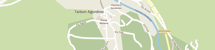 Mappa della impresa adanti spa a TAIBON AGORDINO