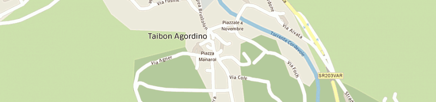 Mappa della impresa studio arredamento e design a TAIBON AGORDINO