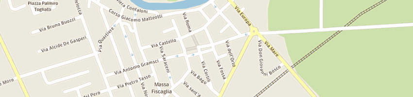 Mappa della impresa associazione 'comunita' papa giovanni xxiii' a MASSA FISCAGLIA