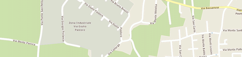 Mappa della impresa tecnocrom srl a MONTEBELLUNA