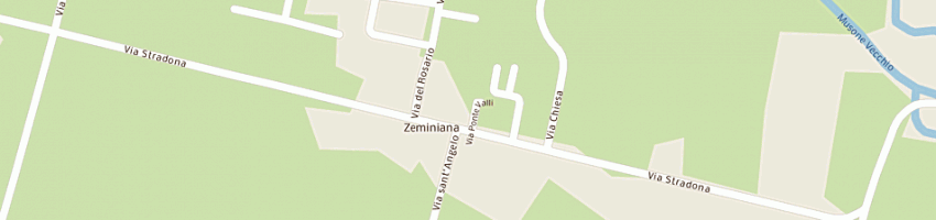 Mappa della impresa le colombelle sas di caccin orlanda e c a MASSANZAGO