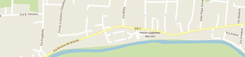 Mappa della impresa roxy bar snc di dona' luciano e c a FIESSO D ARTICO