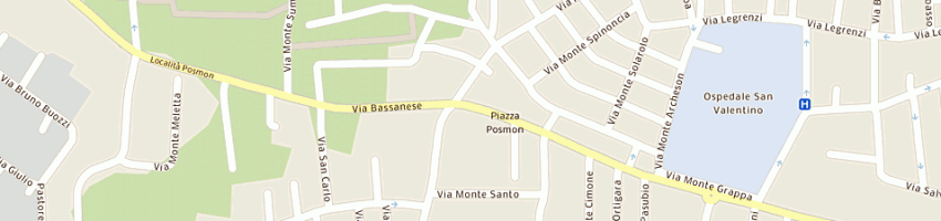 Mappa della impresa soc coop sociale scuole bertolini a MONTEBELLUNA