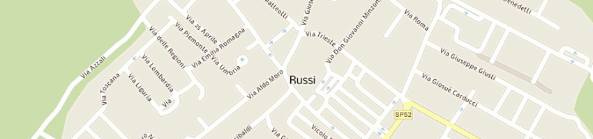 Mappa della impresa rossini cesare di rossini giuseppe e c snc a RUSSI
