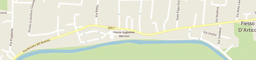 Mappa della impresa medoacus viaggi srl a FIESSO D ARTICO