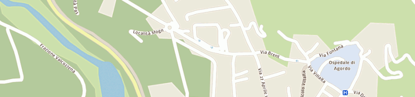 Mappa della impresa ganz francesco e flli (sas) a AGORDO