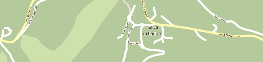 Mappa della impresa scuola materna mansueto della torre a SELVA DI CADORE