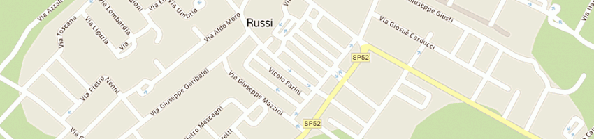 Mappa della impresa farmacia farini a RUSSI