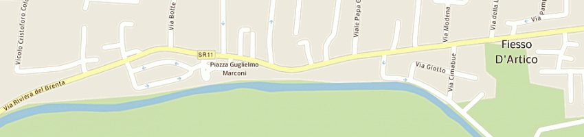 Mappa della impresa nyss sas di nicola corro' e c a FIESSO D ARTICO