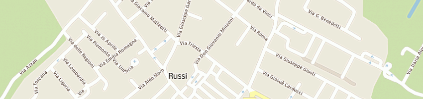 Mappa della impresa bambace a RUSSI