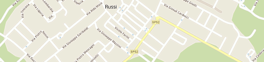 Mappa della impresa sanitaria di melandri ivan a RUSSI