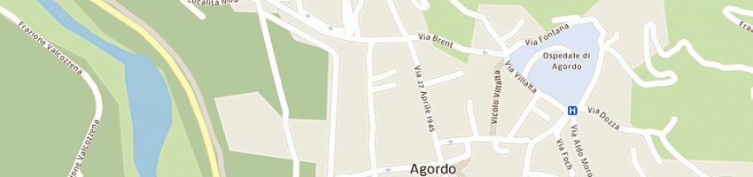 Mappa della impresa dorigo vincenzo eredi a AGORDO