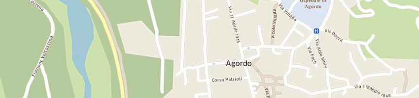 Mappa della impresa valcozzena bruno a AGORDO