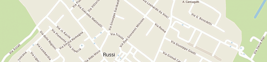 Mappa della impresa cinema reduci a RUSSI