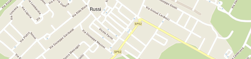 Mappa della impresa studio geometri associati del geomcivinelli massimo e geomdolcini p a RUSSI