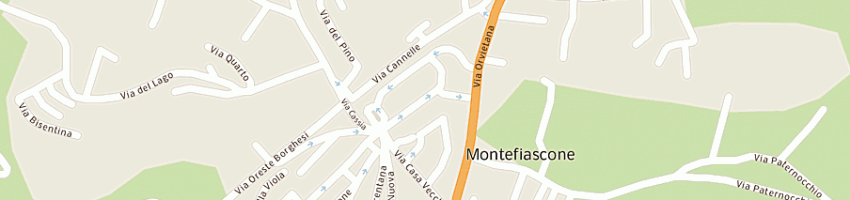 Mappa della impresa dolcemania snc di santini stefania e c a MONTEFIASCONE