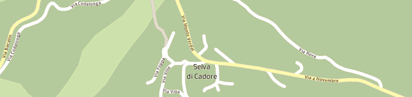 Mappa della impresa selva scavi snc di dell'andrea giampaolo e c a SELVA DI CADORE