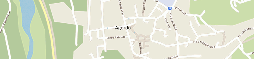 Mappa della impresa cartoleria miola di miola silvano e c (sas) a AGORDO