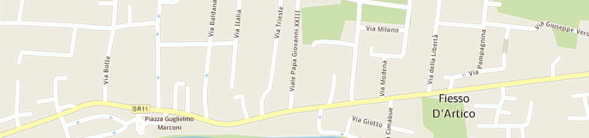 Mappa della impresa carraro luciano a FIESSO D ARTICO