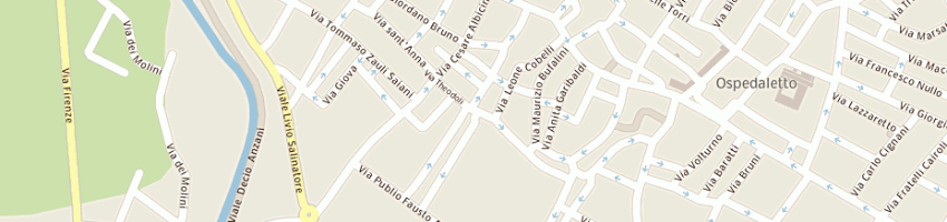 Mappa della impresa parcheggio regnoli - srl a FORLI 