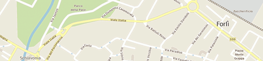 Mappa della impresa cad coop assistenza domiciliare cooperativa sociale scarl a FORLI 