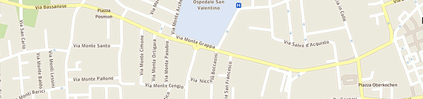 Mappa della impresa simonato snc di simonato elvio e c a MONTEBELLUNA
