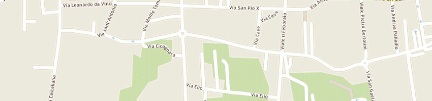 Mappa della impresa accadueo impianti srl a MONTEBELLUNA