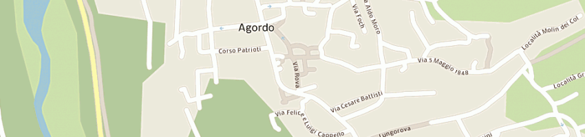 Mappa della impresa paganin giovanni e c snc a AGORDO