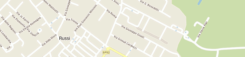 Mappa della impresa bezzi aldo a RUSSI