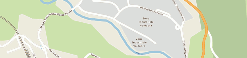 Mappa della impresa garage gruener snc a VALDAORA