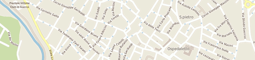 Mappa della impresa grilli stefano a FORLI 