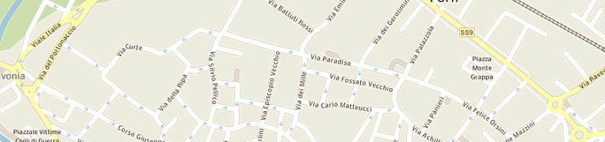 Mappa della impresa studio esse sas a FORLI 
