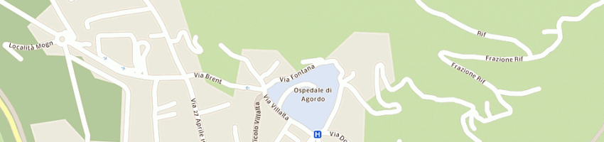 Mappa della impresa rumor giorgio a AGORDO