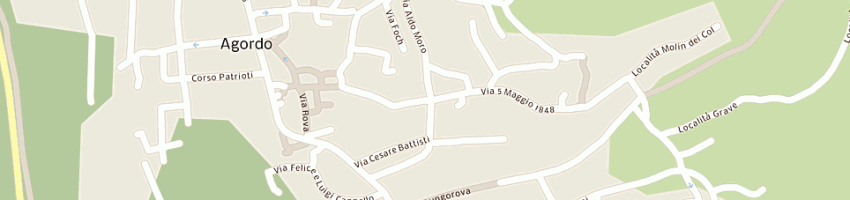 Mappa della impresa caldart gabriele a AGORDO
