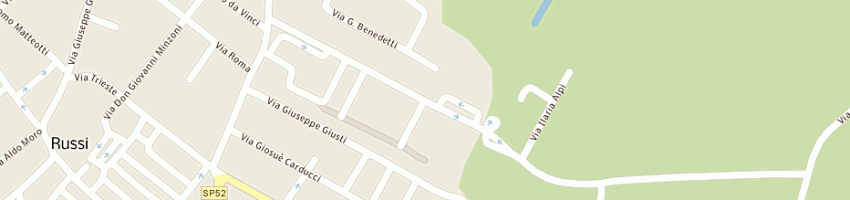 Mappa della impresa servadei anna e magnani fabio - snc a RUSSI