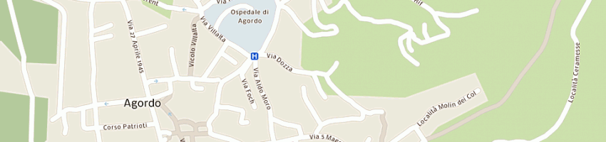 Mappa della impresa ambulatorio veterinario de col dr monica a AGORDO