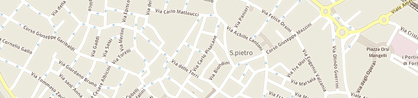 Mappa della impresa ghini giuseppe a FORLI 