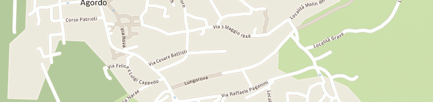 Mappa della impresa fusina renato a AGORDO