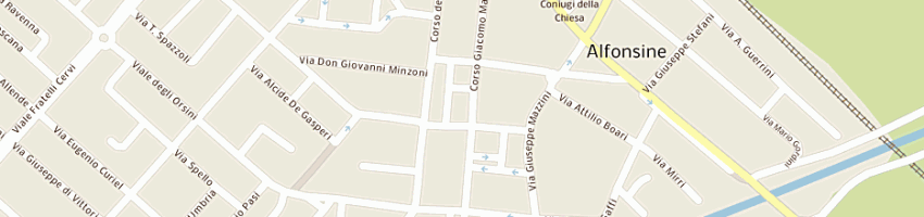 Mappa della impresa valandro giovanni a ALFONSINE